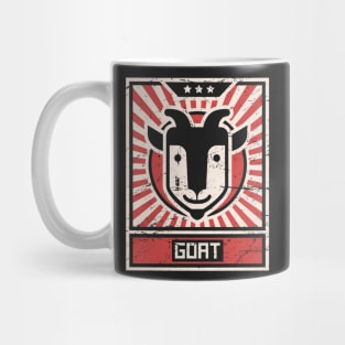 GOAT Propaganda Poster Mug